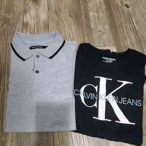 Polo shirt and t shirt by calivin klien